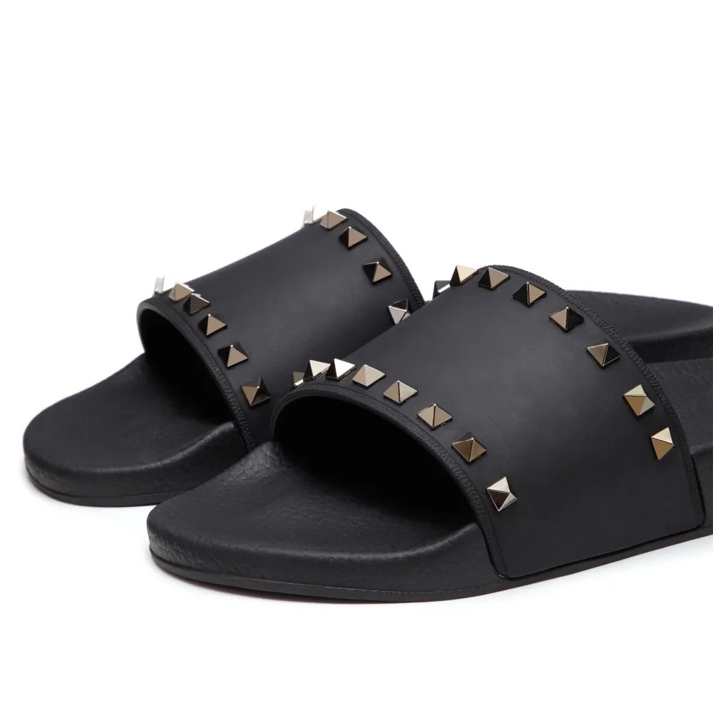 Valentino Garavani Rockstud Rubber Slide Sandals